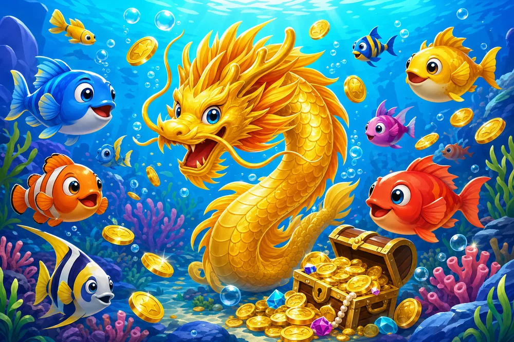 Fish Shooting arcade game at Mu88
